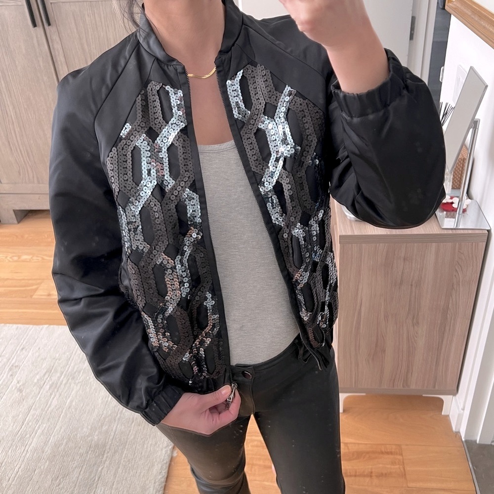 MIU MIU sequins bomber jacket - Picture 2 of 9